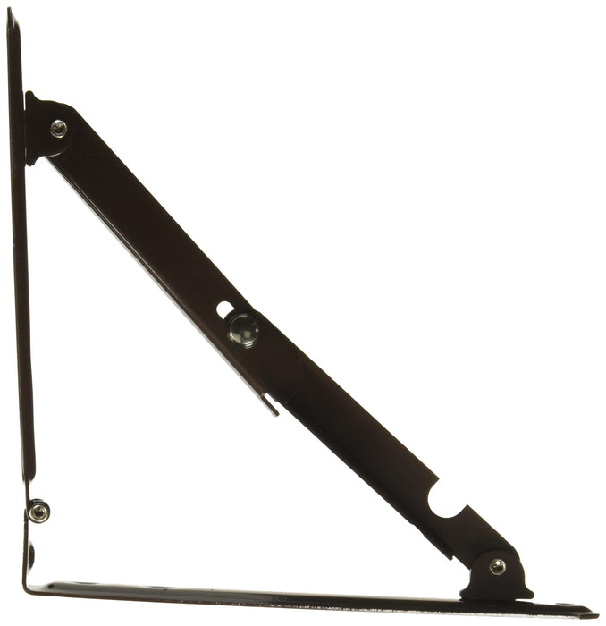 JR Products 20735 Brown 12" x 12" x 16 1/2" Folding RV Shelf Bracket