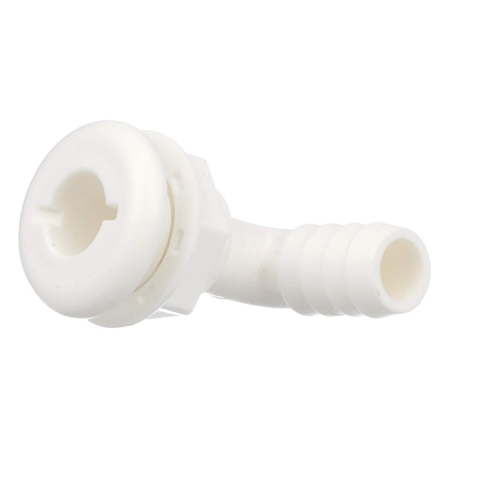 Seachoice 50-18131 90-Degree Angled Thru-Hull Connector, White Finish, 0.75 in.