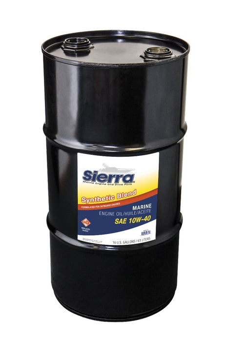 10W40 FCW 4-Cycle Outboard Synthetic Blend Oil, 16 Gal. Drum