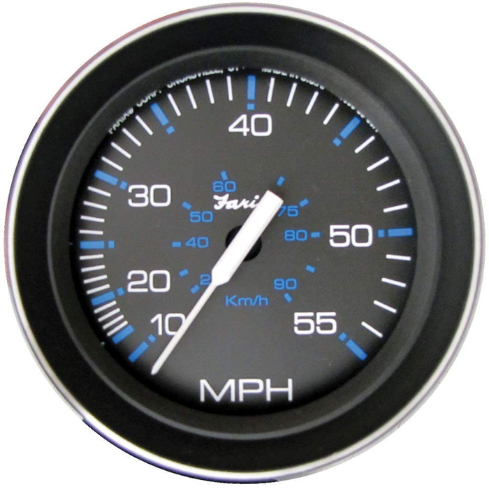 Faria F33009 Coral Black 4" Gauge 55 MPH Speedometer