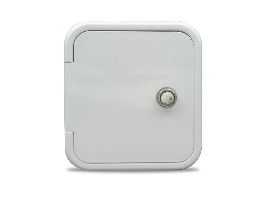 B&B Molders 94251 Gravity Water Hatch, 4-1/4" W, Polar White