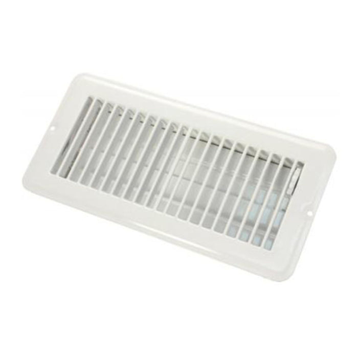JR Products 02-29005 4" x 10" Dampered Metal RV Floor Register