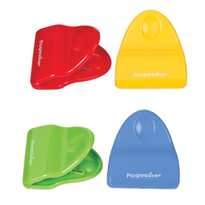 Progressive GT-6027 Prepworks Mini Bag Clips (Includes 4 Colors, Red, Yellow, Green & Teal)