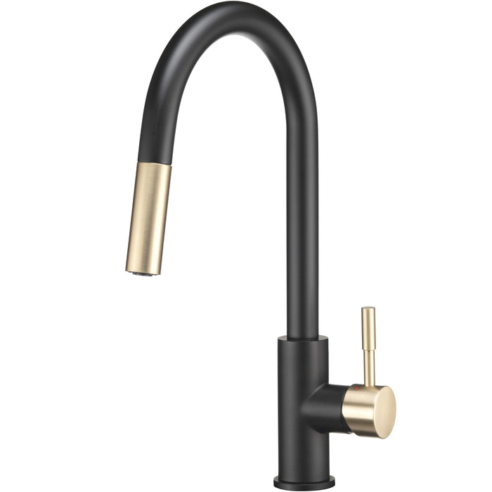 Dura Faucet DF-MK530SLK-MBMG Streamline Single Handle Pull-Down Kitchen Faucet