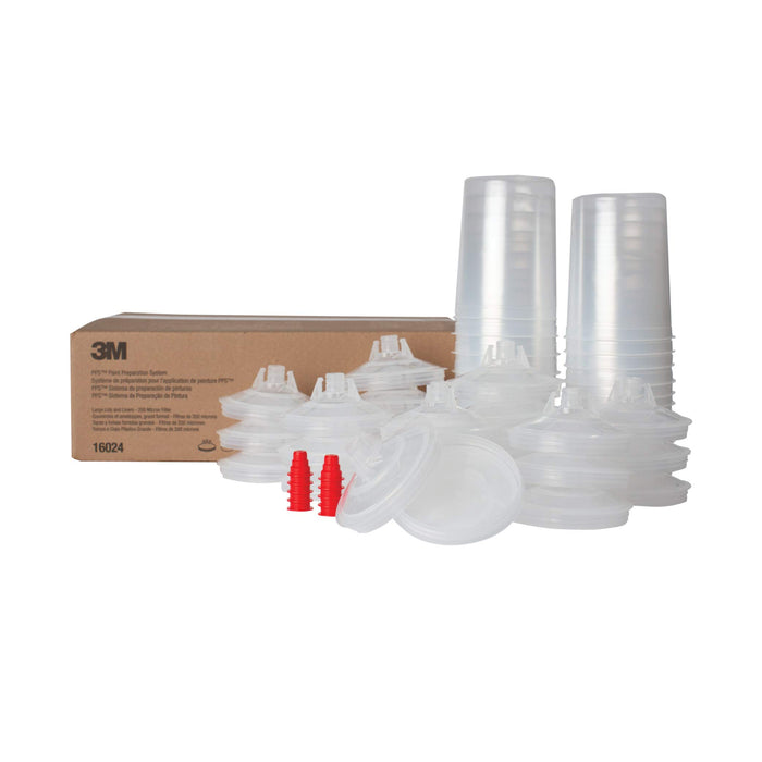 3M 16024 Paint Prep System Large Lids & Liners Kit