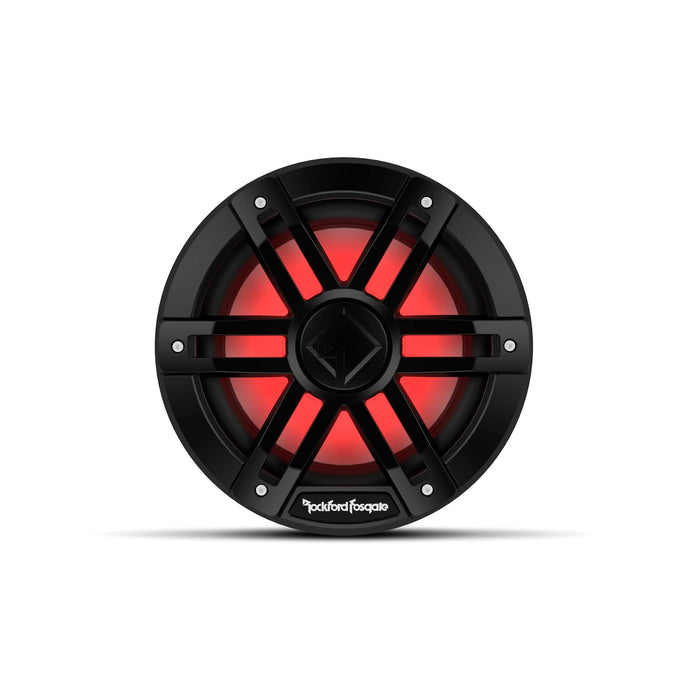 Rockford Fosgate M1D2-8B DVC 2Ω Color Optix Marine Subwoofer, 8" w/ Black Grills