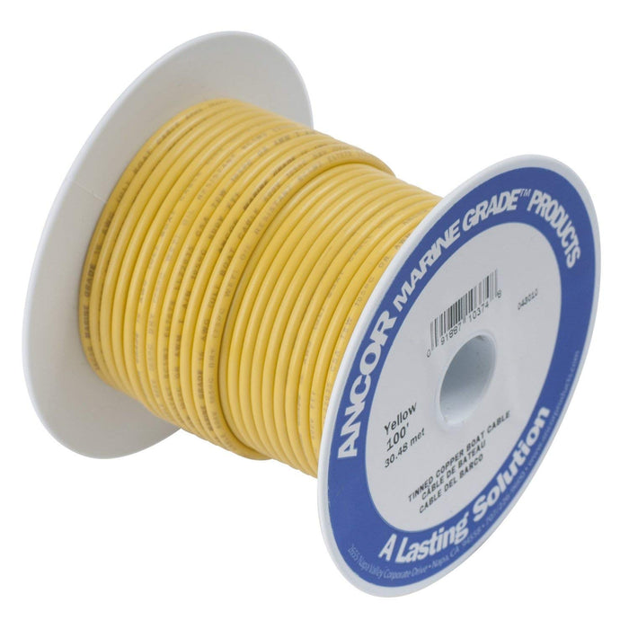 Ancor 119902 Marine Grade Tinned Copper Battery Cable, 4/0 AWG, 25', Yellow
