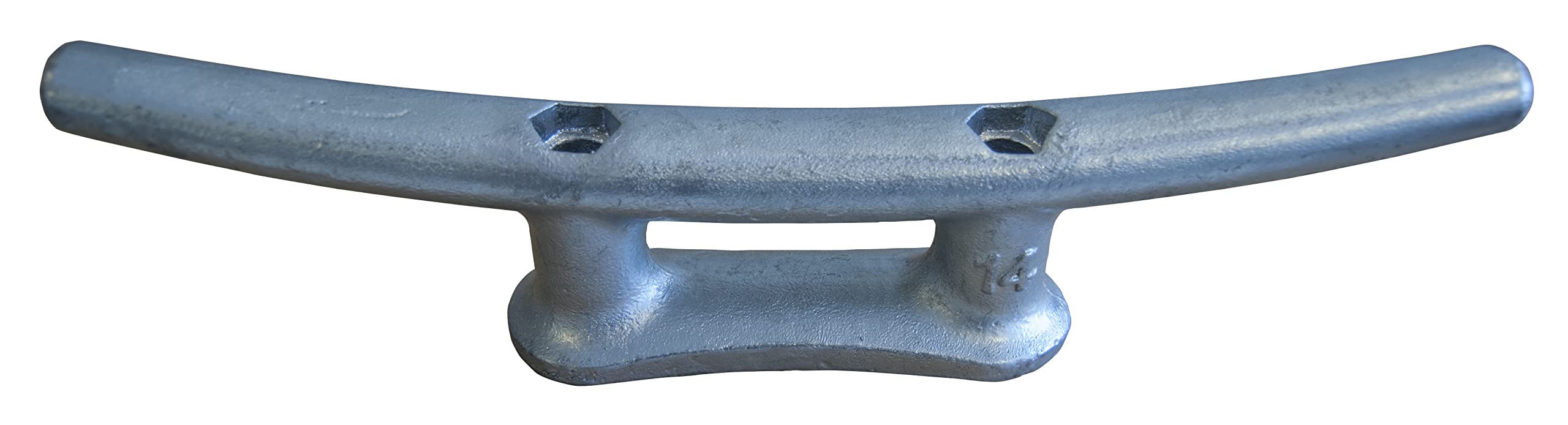 Dock Edge DE2814F 2814F Cast Iron Dock Cleat, Galvanized, 14"