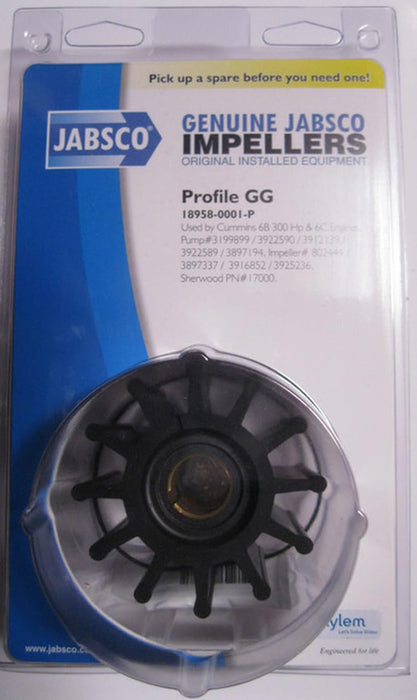 Jabsco 18958-0001-P Replacement Neoprene Impeller