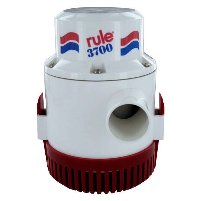 Rule 14A-6UL 3,700 GPH 12V 15.5 Amp High Capacity Bilge Pump with 6' Leads