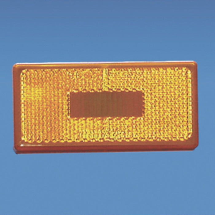 Fasteners Unlimited CMD-89-181A Amber Polycarbonate Lens, Size: 3-7/8" x 1-7/8" x 5/8"