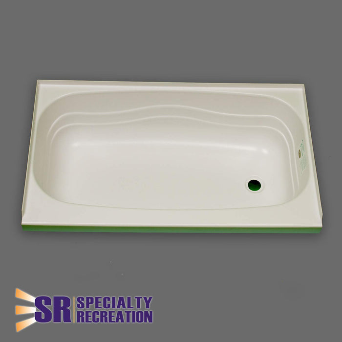Specialty Recreation BT2440PR Right Drain Bathtub, 24" x 40", Parchment