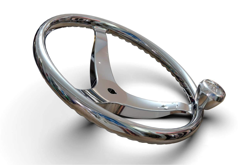 Lewmar 89700870 SWR Stainless Steering Wheel, 13.5" w/M12 Nut Set