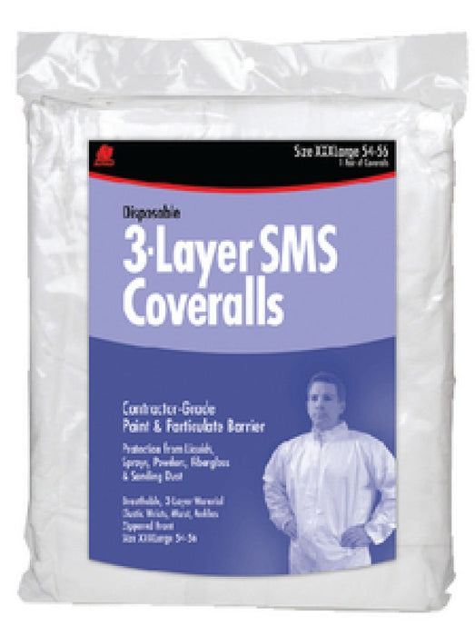 Buffalo Rags 68524 SMS Disposable Coverall Non Hooded, XXL