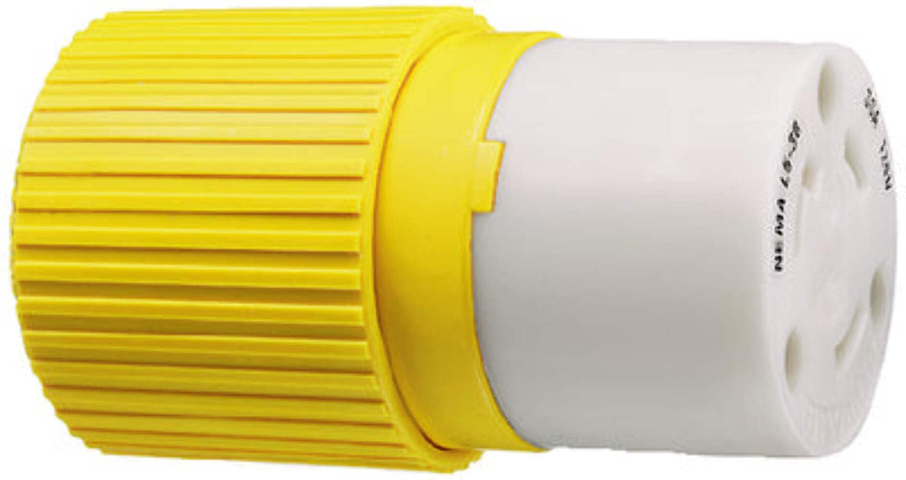 Hubbell HBL305CRC Yellow 30A 125V Connector Body
