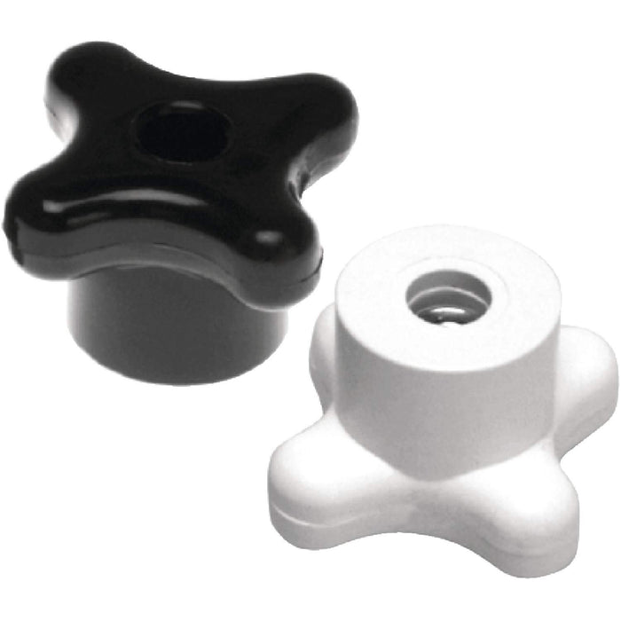 Beckson Marine PRT-B Replacement Safety Twist Knobs Only 1/4-20 Black (2 Per, Pack)