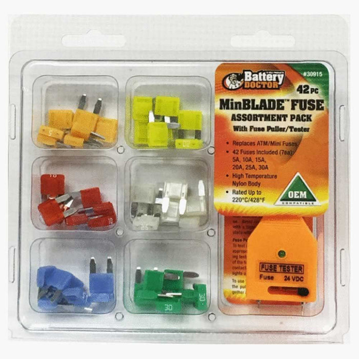 Wirthco 30915 Battery Doctor 42 Piece ATM/Mini Fuse Kit