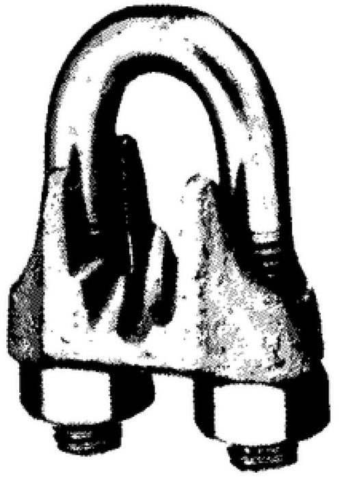 Chicago Hardware 231800 Wire Rope Clip, Galvanized