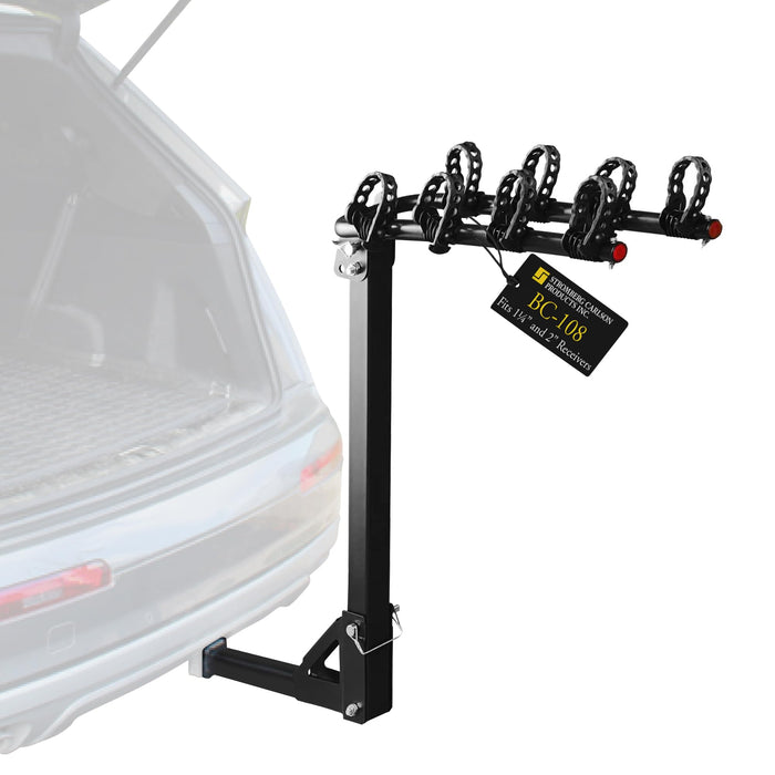 Stromberg Carlson BC-108 Stromberg-Carlson Post Mount Folding Bike Rack, 4-Bike