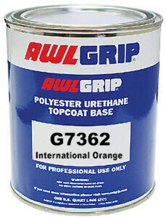 Awlgrip G7362Q Polyester Urethane Topcoat, International Orange (LF), Qt.