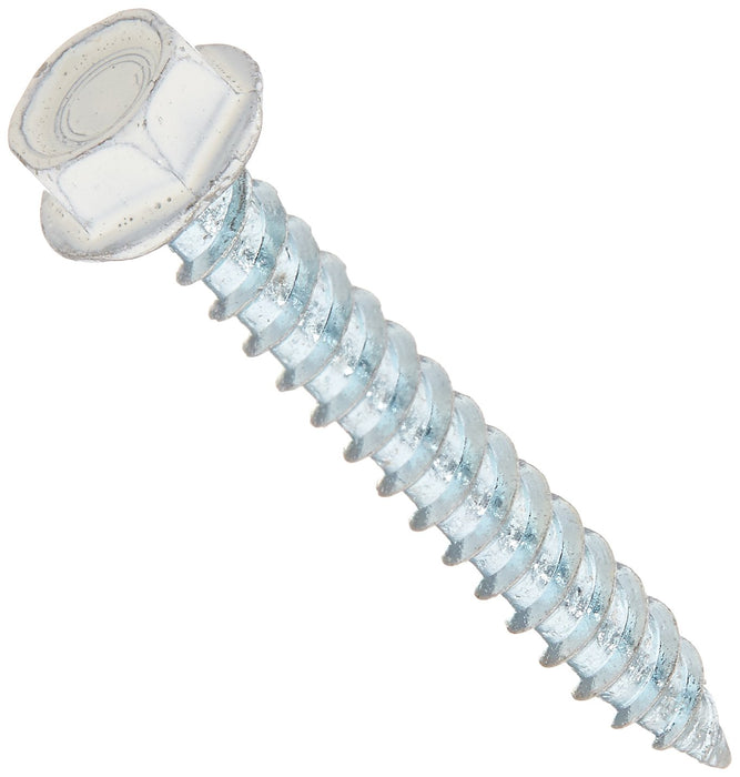 AP Products 012-TR50W 8 X 1-1/4 Hex Washer Head Screw, 8 x 1, Zinc, 500/pk