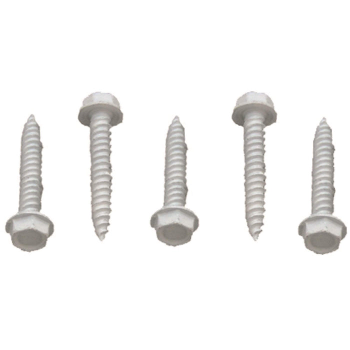 AP Products 012-TR500W 8 X 1 Hex Washer Head Screw, 8 x 1, White, 50/pk