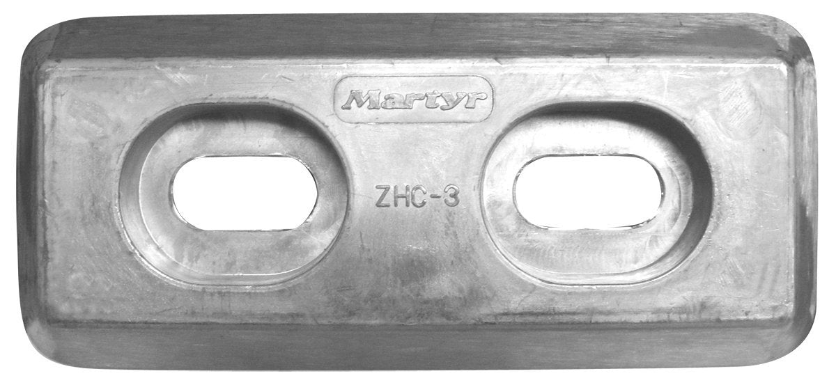 Martyr CMZHC3A Aluminum Hull Anode, 2.75" x 6.25"
