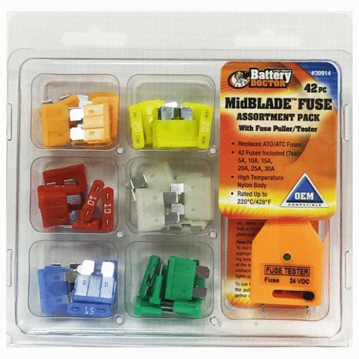 Wirthco 30914 Battery Doctor 42 Piece ATO/ATC Fuse Kit
