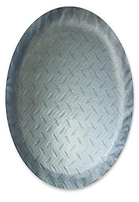 ADCO 9759 Diamond Plated Steel Vinyl (Silver) Spare Tire Cover