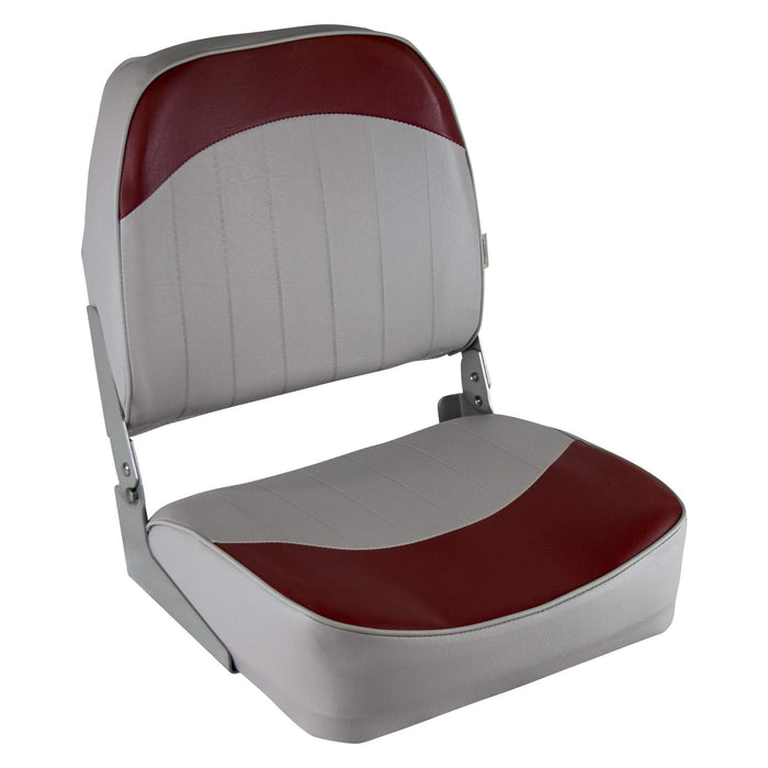 Wise Seats 8WD734PLS-661 Wise Economy Fold Down Fishing Seat, Grey/Red