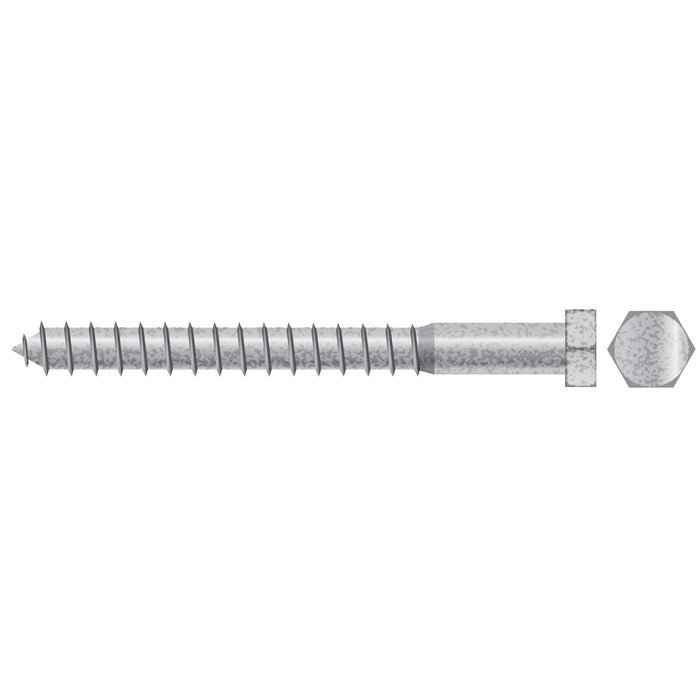 Seachoice SC2651 Lag Screw, 5/16 x 4"