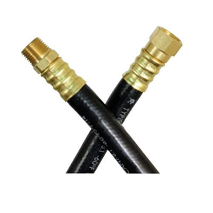 JR Products 07-31645 RV Thermoplastic LP Supply Hose w/ 3/8" Female SAE & 3/8", Male Pipe Ends