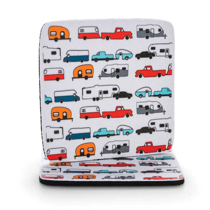 Camco 53231 Neoprene Coaster RV Pattern 2 Pack