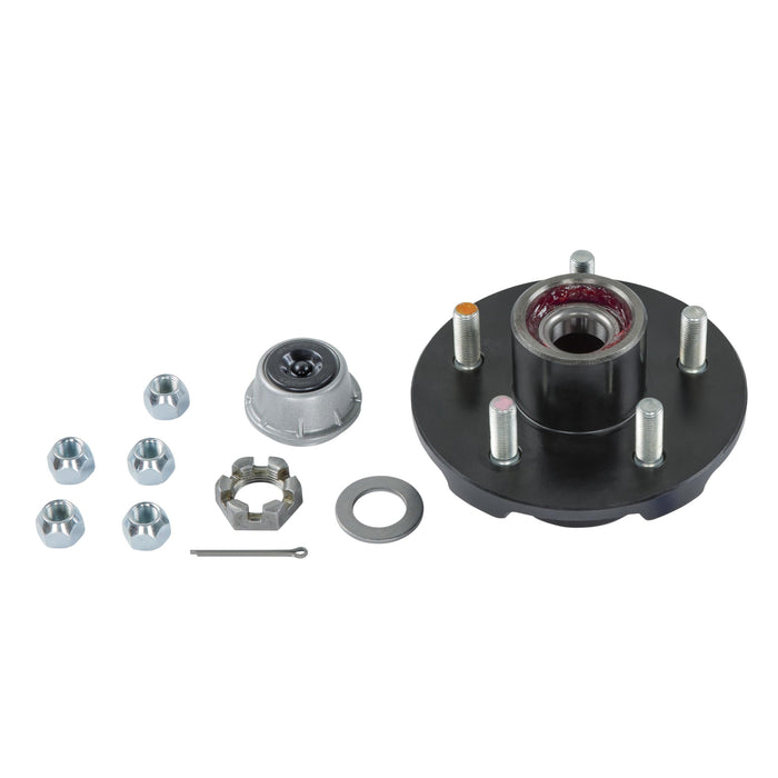 Lippert 2024013262 Brake Drum Hub Kit 12" w/ Installed Bearings 6 on 5-1/2", 1/2" Studs, 6, 000-lb. Axles