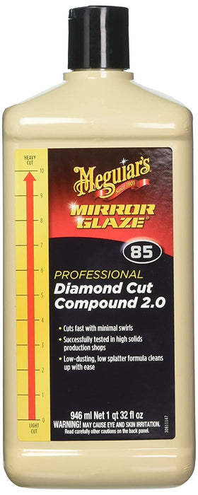 Meguiars M8532 Meguiar's Mirror Glaze Diamond Compound Cut, Qt.