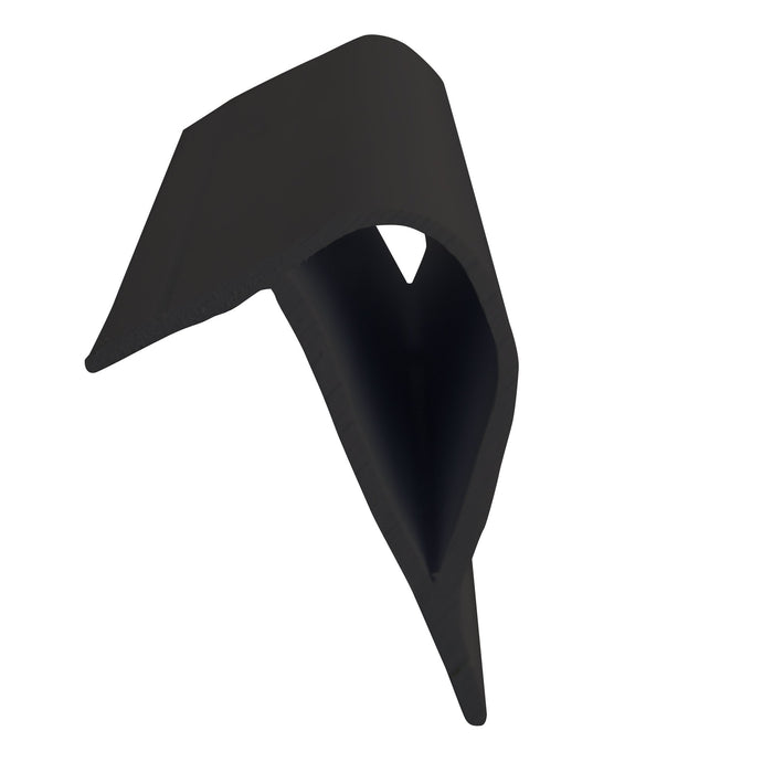 Dock Edge DE1117F Slant "P" Profile, 8', Black, 3/pk