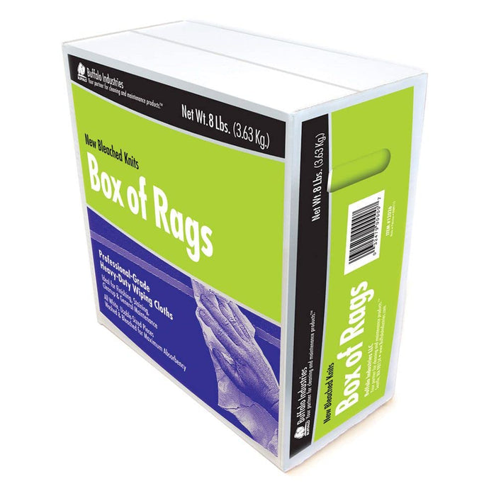 Buffalo Rags 12026 New Bleached White Knit Wipers