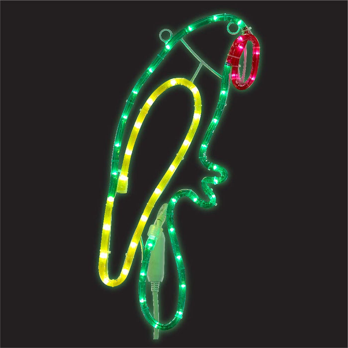 Ming's Mark 8080123 Green Long Life LED Parrot, 18"