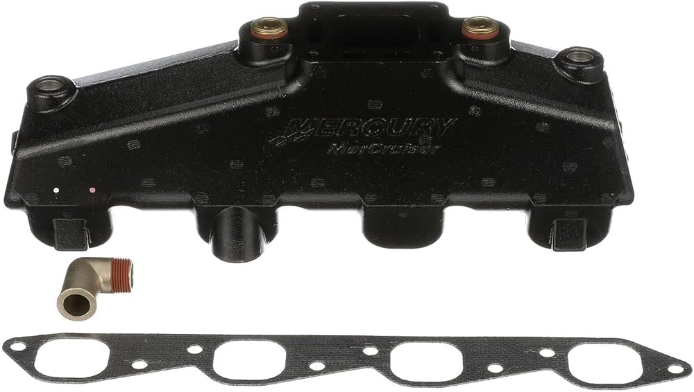 Quicksilver 807078T08 Exhaust Manifold, Port or Starboard, MerCruiser, V8
