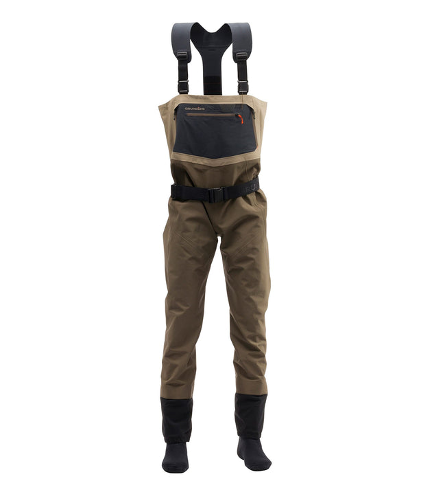 Grundens 90000-356-6012 Men's Boundary Stockingfoot Wader-Stone/Otter-XL (12-13)
