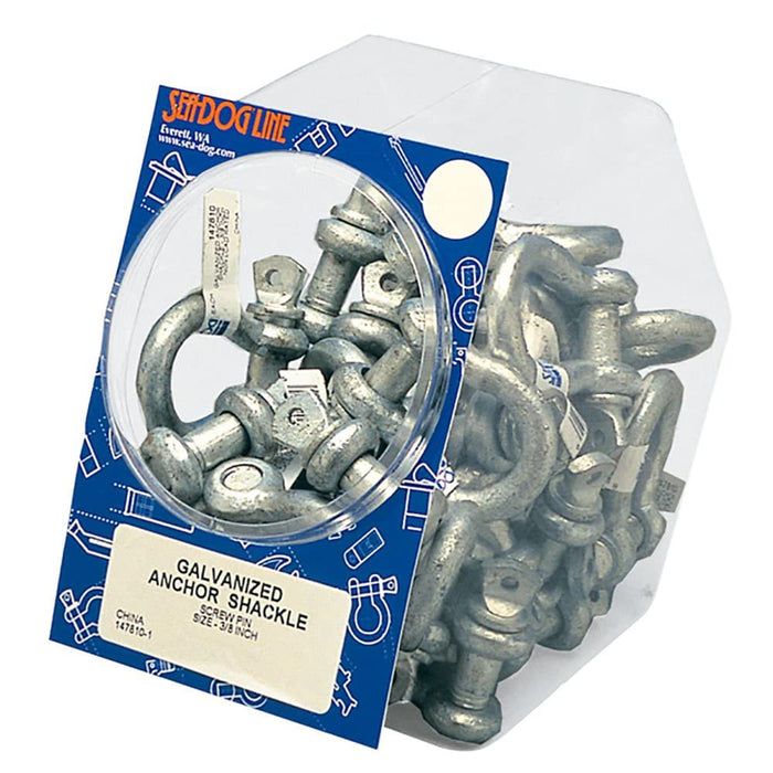 Sea Dog 147806-5 1/4" Galvanized Anchor Shackles, 50 Pieces