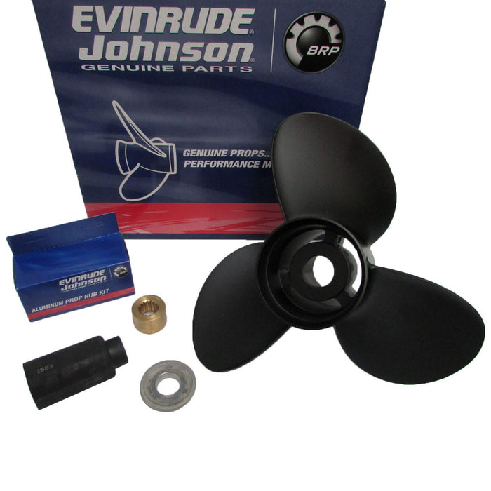 Johnson Evinrude BRP 765187 PROPELLER ALUMINUM 14.8 X 17 3 BLADE RH