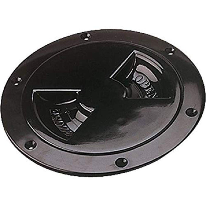 Sea Dog 337145-1 Sea-Dog Screw Out Deck Plate, 4" Black