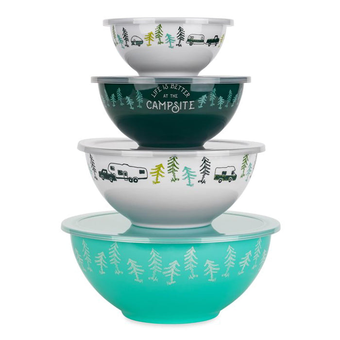 Camco 53451 Nesting Bowl Set With Lids
