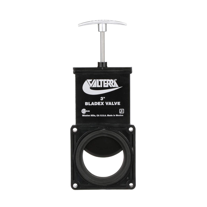 Valterra T1003VPM Bladex RV Waste Metal Handle Valve | Includes Hardware, 3"