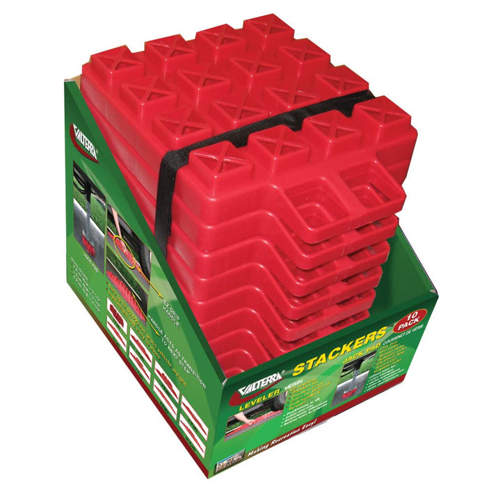 Valterra A10-0918 Multi Use RV Stackers Leveler & Jack Pads, 10/pk