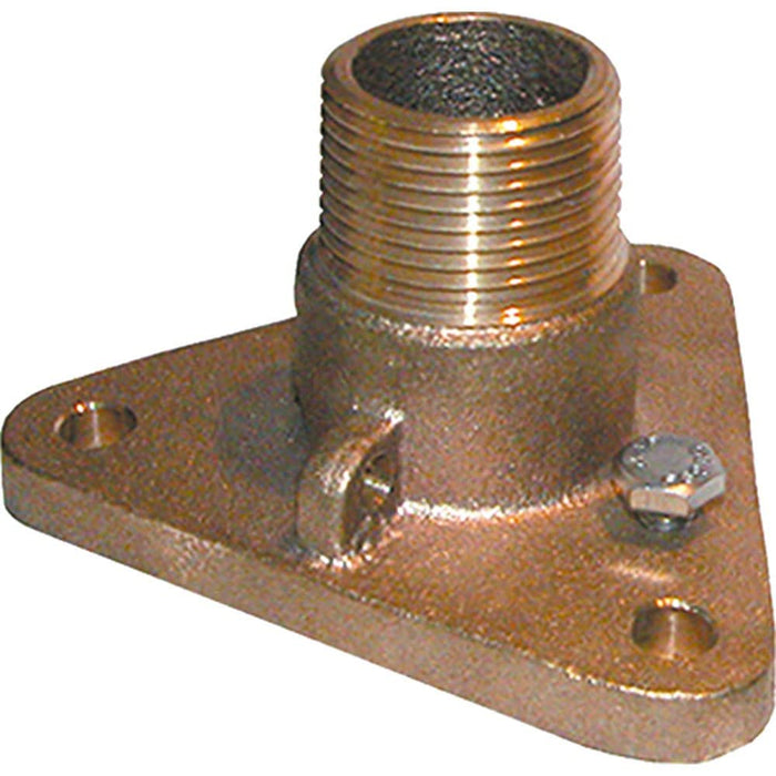 Groco IBVF-2500 IBV-F Bronze Flanged Adaptor for In-line Ball Valve to Thru-Hull