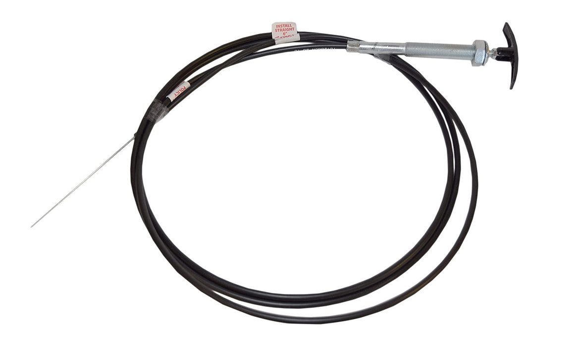 Valterra TC120CNPB Replacement Waste Valve Polymer Cable & Handle, 120"