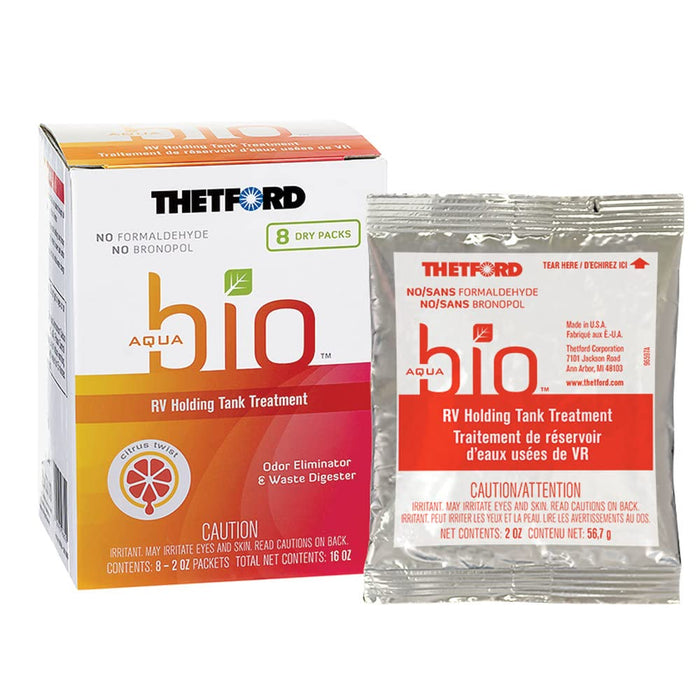 Thetford 96600 Aquabio Dri Pack Holding Tank Treatment, 2 oz., 8/pk