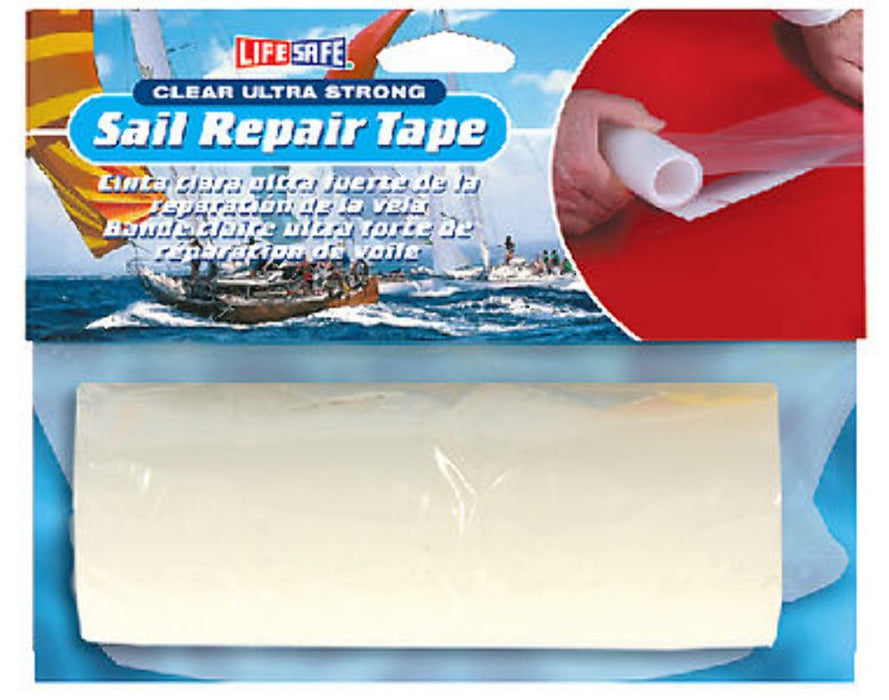 Lifesafe RE1175 Super Clear UV Stablized Ultra Strong Sail Patch Repair Tape 6", x 10'